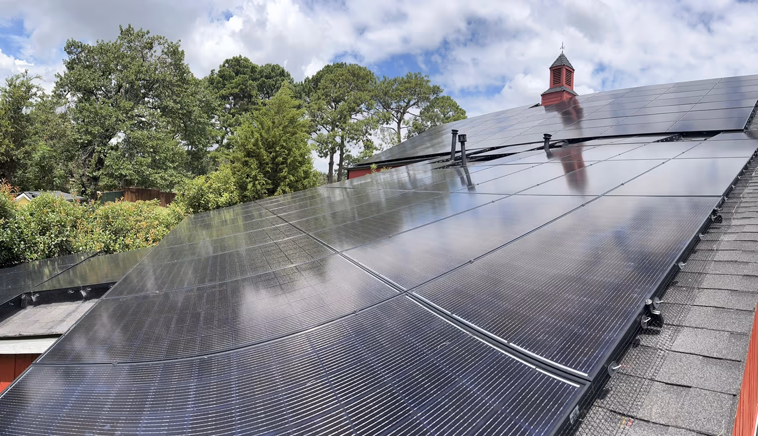 Finished solar install on a Dallas-Fort Worth home